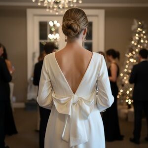 Lulu's Cream Dress - See me come but you will love watching me go! Sexy